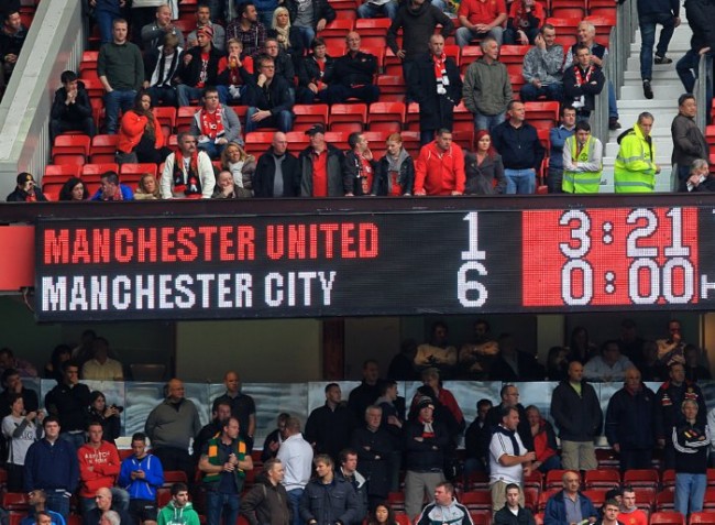 Soccer - Barclays Premier League - Manchester United v Manchester City ...
