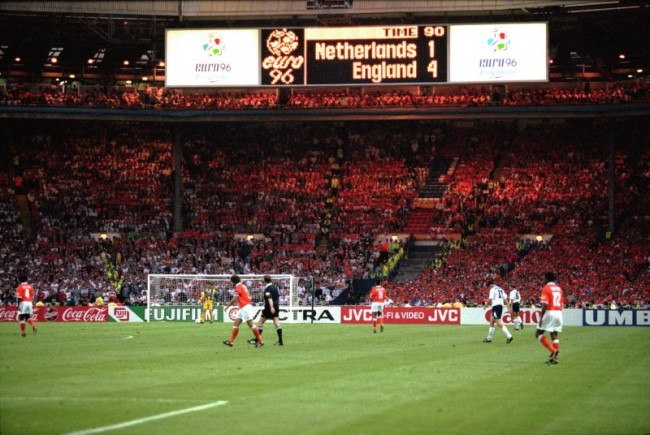 Soccer – Euro 96 – Group A – England v Netherlands – Wembley Stadium