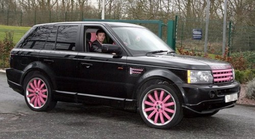 Stephen Ireland's Pink Trim Range Rover
