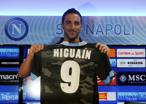 Italy Soccer Napoli Higuain