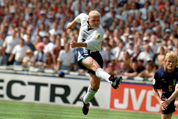 Soccer - Euro 96 - Group A - England v Scotland - Wembley Stadium