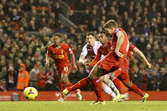 Soccer - Barclays Premier League - Liverpool v Aston Villa - Anfield