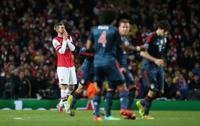 Soccer - UEFA Champions League - Round of 16 - Arsenal v Bayern Munich - Emirates Stadium
