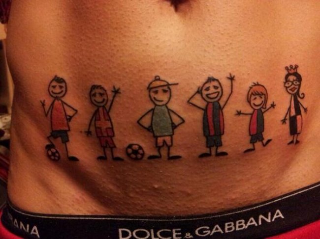 Shit Football Ink: Genoa’s Daniele Portanova Has A New Belly Tattoo