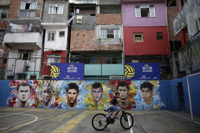 Brazil WCup Soccer Murals