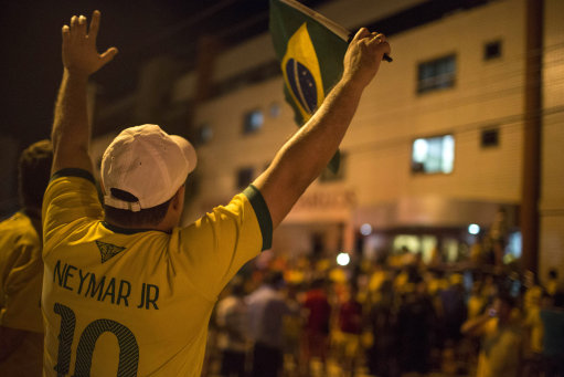 Brazil Soccer WCup Fans