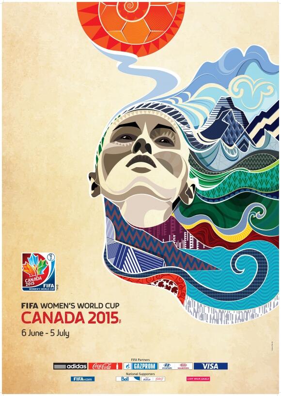 Football Art: The Official Poster For The 2015 FIFA Women’s World Cup