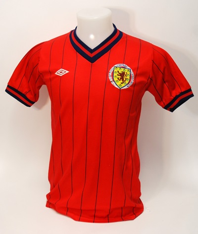 Image result for scotland red away kit 1982