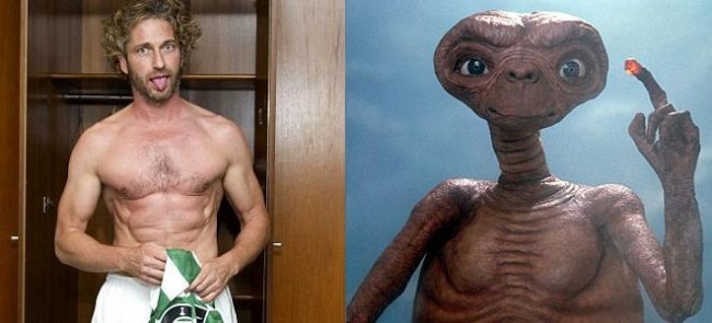 Shit Lookalike: Gerard Butler’s Torso &amp; E.T’s Face | Who Ate all the Pies