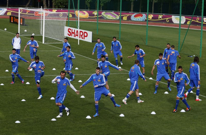 Soccer Euro 2012 Training Greece - Who Ate all the Pies