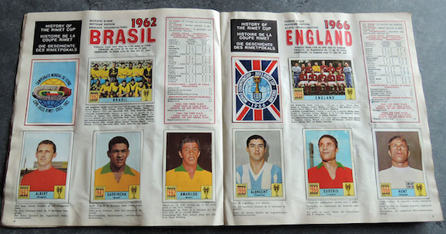 Rare First Edition Panini 1970 World Cup Sticker Album Sells For Record