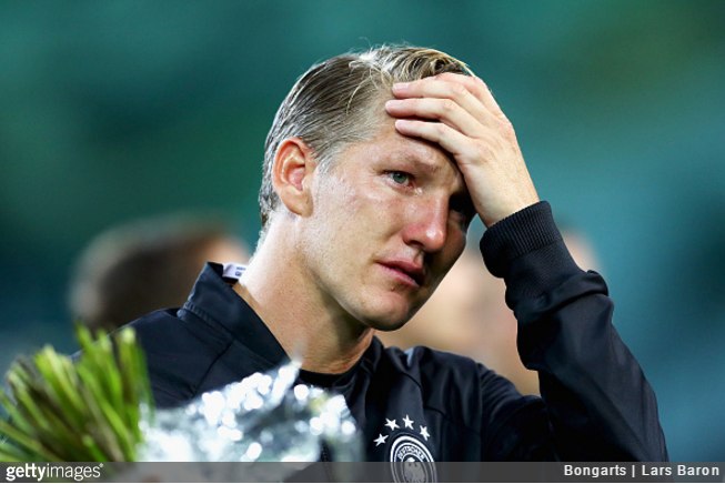 Emotional: Bastian Schweinsteiger Struggles To Hold Back Tears Before